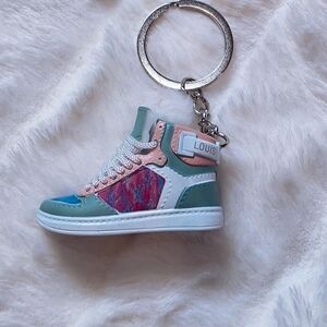 Stylish Multi-Color High-Top Sneaker Keychain